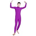Shinningstar Boys' Men's Zentai Unitard Spandex Turtleneck Long Sleeve Dancewear Bodysuit