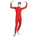 Shinningstar Boys' Men's Zentai Unitard Spandex Turtleneck Long Sleeve Dancewear Bodysuit