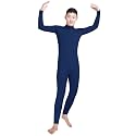 Shinningstar Boys' Men's Zentai Unitard Spandex Turtleneck Long Sleeve Dancewear Bodysuit