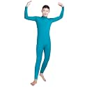 Shinningstar Boys' Men's Zentai Unitard Spandex Turtleneck Long Sleeve Dancewear Bodysuit