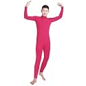 Shinningstar Boys' Men's Zentai Unitard Spandex Turtleneck Long Sleeve Dancewear Bodysuit