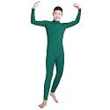 Shinningstar Boys' Men's Zentai Unitard Spandex Turtleneck Long Sleeve Dancewear Bodysuit