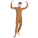 Shinningstar Boys' Men's Zentai Unitard Spandex Turtleneck Long Sleeve Dancewear Bodysuit