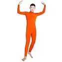 Shinningstar Boys' Men's Zentai Unitard Spandex Turtleneck Long Sleeve Dancewear Bodysuit