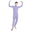 Shinningstar Boys' Men's Zentai Unitard Spandex Turtleneck Long Sleeve Dancewear Bodysuit