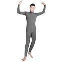 Shinningstar Boys' Men's Zentai Unitard Spandex Turtleneck Long Sleeve Dancewear Bodysuit