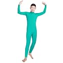 Shinningstar Boys' Men's Zentai Unitard Spandex Turtleneck Long Sleeve Dancewear Bodysuit