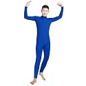 Shinningstar Boys' Men's Zentai Unitard Spandex Turtleneck Long Sleeve Dancewear Bodysuit