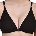 SHINOWHITE Cotton Front Open Sports Bra for