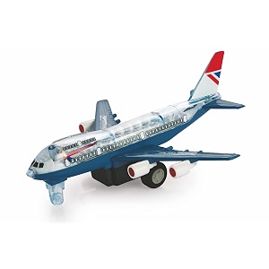 shinsei dx jumbo 747 airplane maintenance free pullback spring action race toy gift for boys 3 years strong abs plastic no sharp edges bis certified pack of 1 color blue