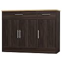 Shintenchi 42" Buffet Cabinet with Storage, Kitchen Barn Door Cabinet