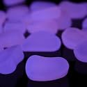 Shiny Stone 100pcs Glow in the Dark Aquarium Pebbles, Rose, 305g/0.67lbs