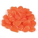 Shiny Stone Glow in The Dark Aquarium Gravel, Orange Red, 100pcs