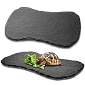 Shinylin 1 Pack Reptile Basking Platform Tortoise Slate Rock, 13.78'' X 8''