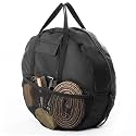 Shinylin 21 x 8 Inch Double Rope Bag with Strap for Trail and Working, Adjustable Strap Round Carry Bag for Roping Equipment Equestrian Accessories