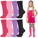 Shinymoon 8 Pairs Kids Compression Socks 15-20 Mmhg for Boys Girls