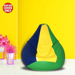 shira 24 4xl tear drop bean bag cover  without beans green blue yellow