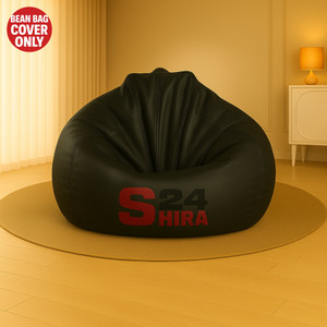 shira 24 4xl tear drop bean bag cover  without beans black