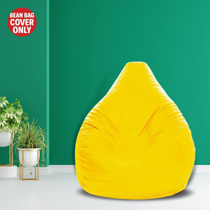 shira 24 jumbo tear drop bean bag cover  without beans yellow