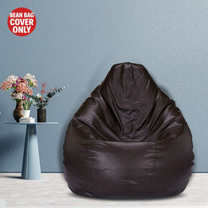 shira 24 jumbo tear drop bean bag cover  without beans brown