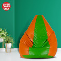 SHIRA 24 Jumbo Tear Drop Bean Bag Cover  (Without Beans)
