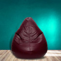 SHIRA 24 Jumbo Teardrop Bean Bag  With Bean Filling (Maroon)