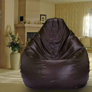 shira 24 xl filled  teardrop bean bag  with bean filling brown