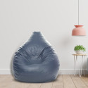 SHIRA 24 XL ( Filled ) Teardrop Bean Bag  With Bean Filling (Grey)