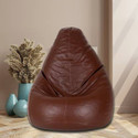 SHIRA 24 XL (Filled ) Teardrop Bean Bag  With Bean Filling (Tan)