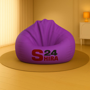 shira 24 xxl tear drop bean bag cover  without beans purple