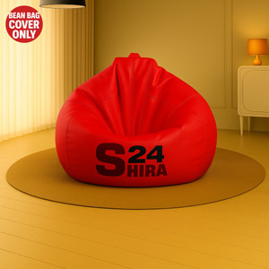 shira 24 xxl tear drop bean bag cover  without beans red