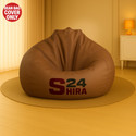 SHIRA 24 XXL Tear Drop Bean Bag Cover  (Without Beans) (Brown)