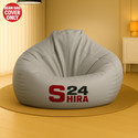 SHIRA 24 XXL Tear Drop Bean Bag Cover  (Without Beans) (Grey)