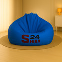 SHIRA 24 XXL Tear Drop Bean Bag Cover  (Without Beans) (Blue)