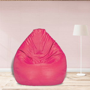 shira 24 xxxl filled  teardrop bean bag  with bean filling pink