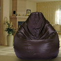SHIRA 24 XXXL (Filled ) Teardrop Bean Bag  With Bean Filling (Brown)