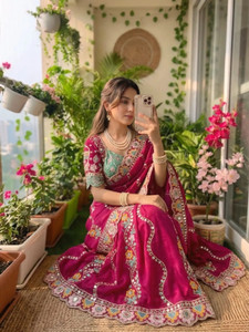 Shiroya Brothers Embellished Self Design Woven Bollywood