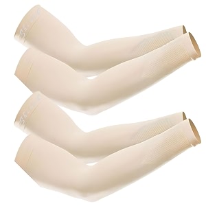 uv protection cooling men and women arm sleeves compression sun sleeves for men women youth sports cricket hand gloves for men and women tattoo cover-up upf 50-2 pair black amp white
