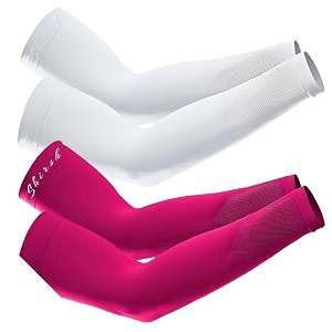 uv protection cooling men and women arm sleeves compression sun sleeves for men women youth sports cricket hand gloves for men and women tattoo cover-up upf 50-2 pair black amp white
