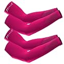 UV Protection Cooling Men and Women Arm Sleeves Compression Sun Sleeves for Men Women Youth, Sports, Cricket, Hand Gloves for men and women, Tattoo Cover-Up, UPF 50-2 Pair (Black &amp; White)