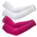 UV Protection Cooling Men and Women Arm Sleeves Compression Sun Sleeves for Men Women Youth, Sports, Cricket, Hand Gloves for men and women, Tattoo Cover-Up, UPF 50-2 Pair (Black & White)