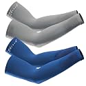 UV Protection Cooling Men and Women Arm Sleeves Compression Sun Sleeves for Men Women Youth, Sports, Cricket, Hand Gloves for men and women, Tattoo Cover-Up, UPF 50-2 Pair (Black &amp; White)