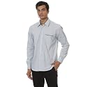 SHIRT THEORY Blue Check Cotton Full Sleeves