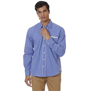 SHIRT THEORY Check Cotton Full Sleeves Casual