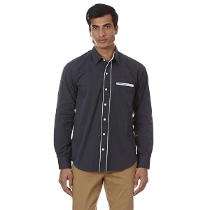SHIRT THEORY Check Cotton Full Sleeves Casual