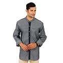 SHIRT THEORY Grey Cotton Full Sleeves Casual