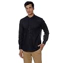 SHIRT THEORY Solid Cotton Full Sleeves Casual