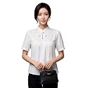 Shirt for Women Printed Casual V-Neck Button