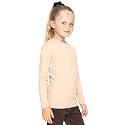 Shirts for Girls Long Sleeve Crew Neck Top, Hoodie or 3/4 Sleeve Soft Stretch Kids Lightweight Size 2-16