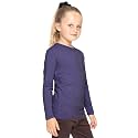 Shirts for Girls Long Sleeve Crew Neck Top, Hoodie or 3/4 Sleeve Soft Stretch Kids Lightweight Size 2-16